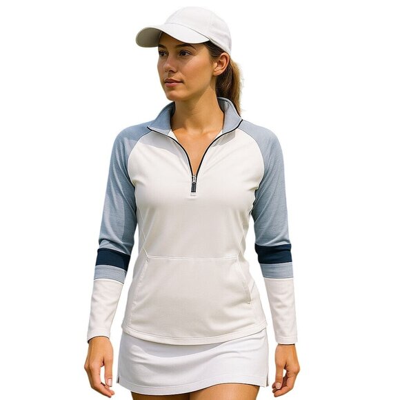 FootJoy FJ Golf Jacket Shirt Long Sleeve Zip Active Stretch Pro Athletic Leisure - Picture 13 of 13